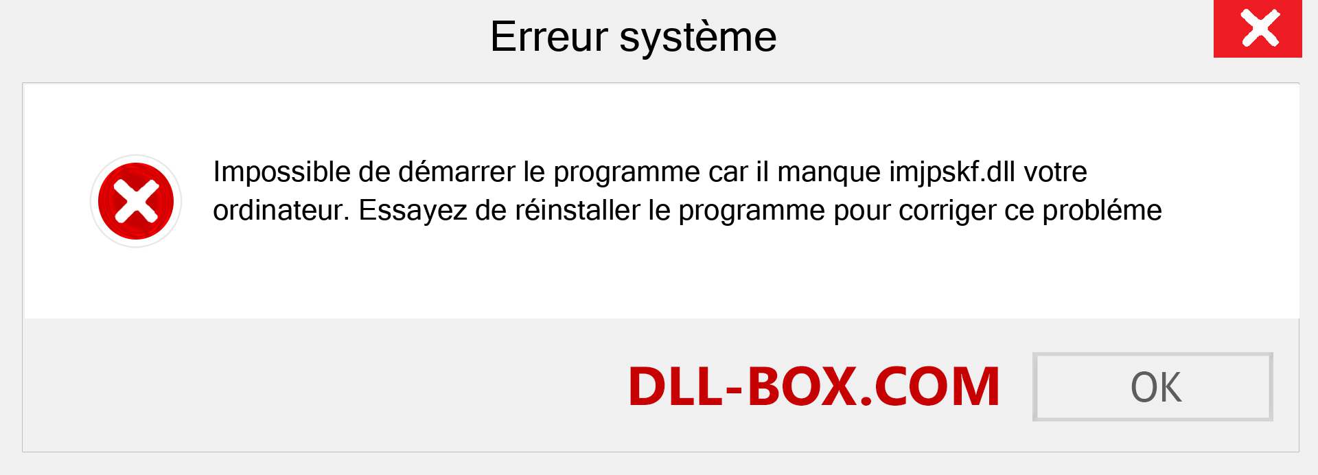 Le fichier imjpskf.dll est manquant ?. Télécharger pour Windows 7, 8, 10 - Correction de l'erreur manquante imjpskf dll sur Windows, photos, images